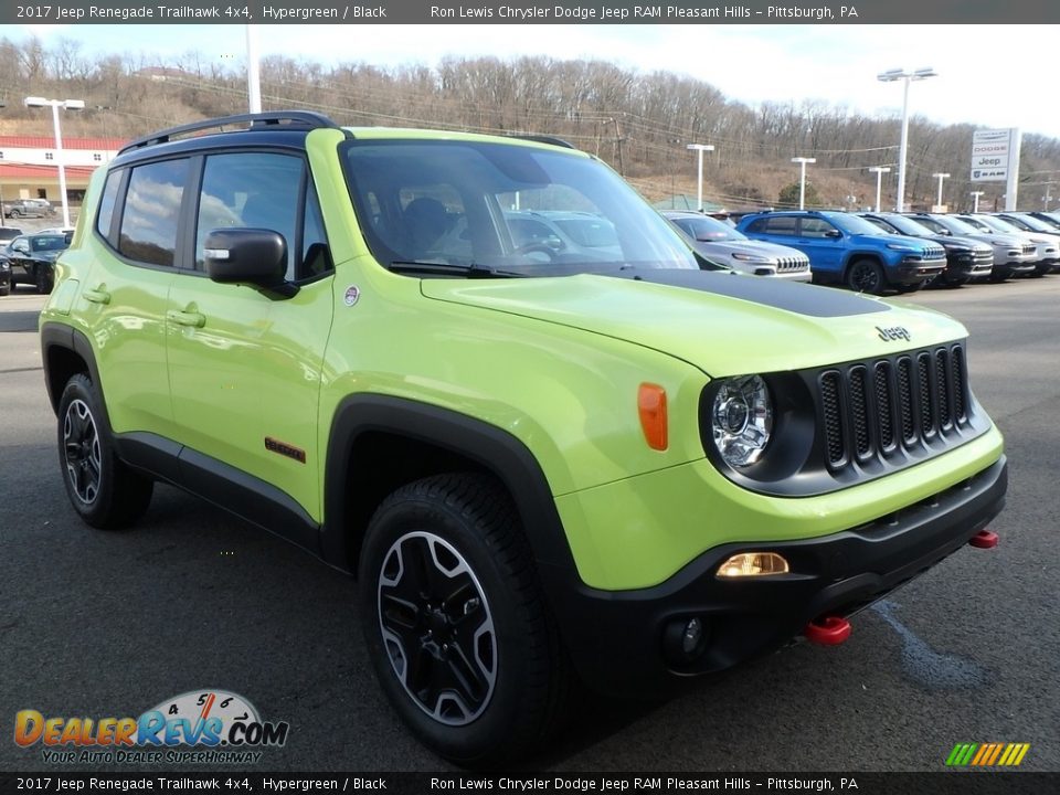 2017 Jeep Renegade Trailhawk 4x4 Hypergreen / Black Photo #7