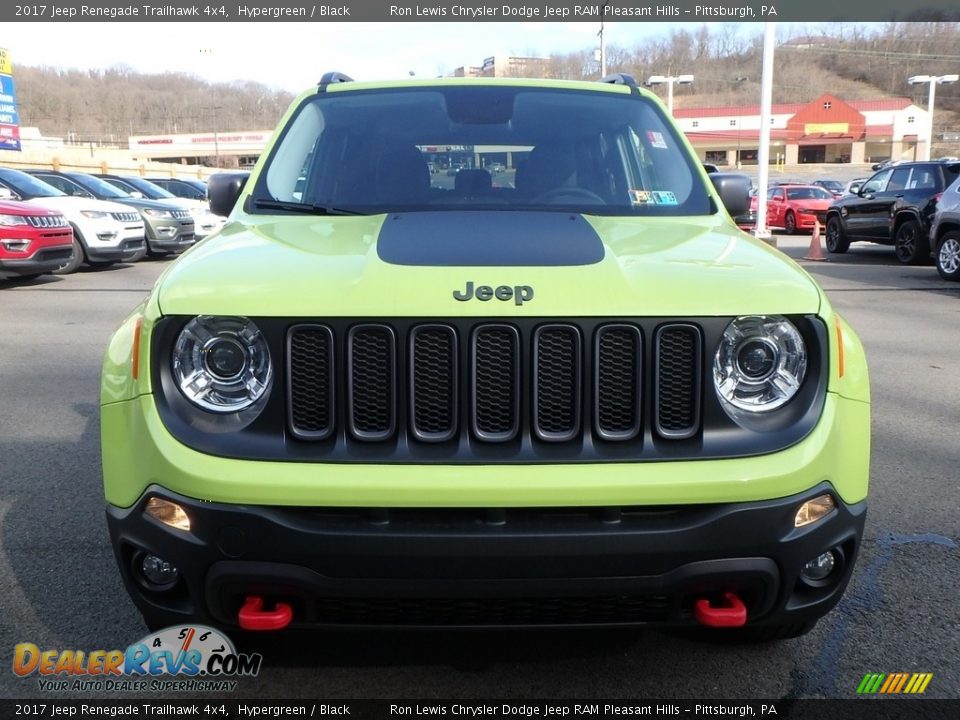 2017 Jeep Renegade Trailhawk 4x4 Hypergreen / Black Photo #8