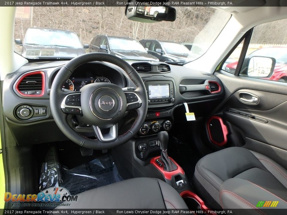 2017 Jeep Renegade Trailhawk 4x4 Hypergreen / Black Photo #12