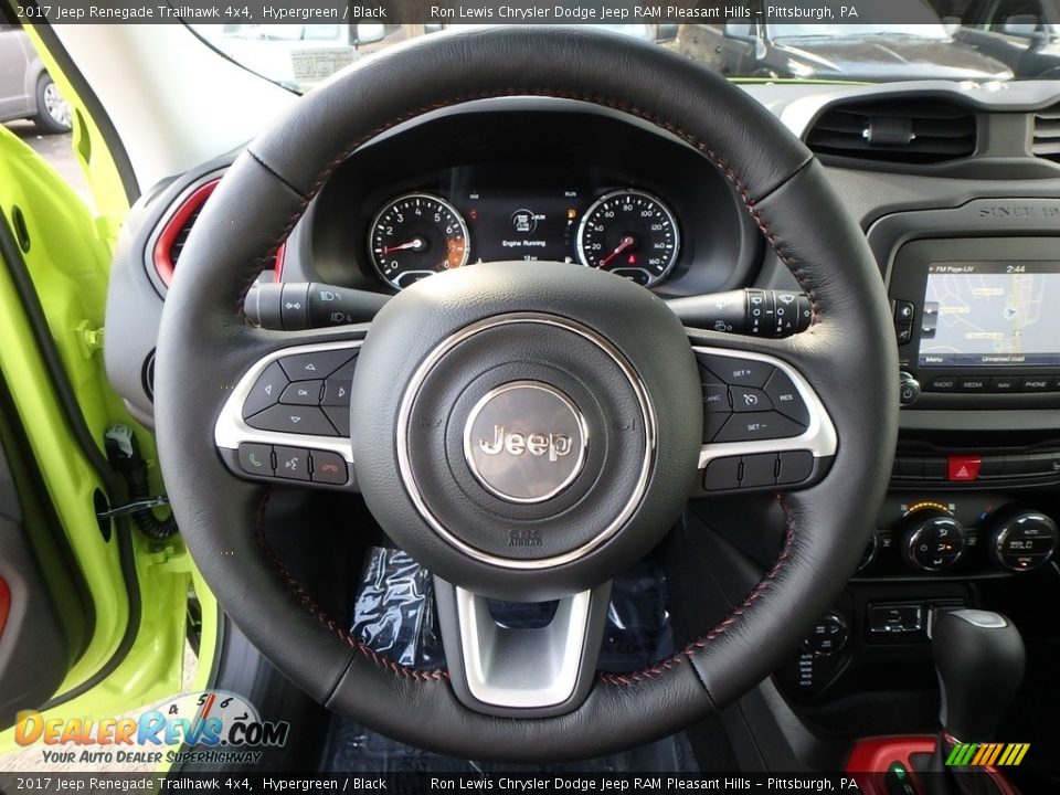 2017 Jeep Renegade Trailhawk 4x4 Hypergreen / Black Photo #19