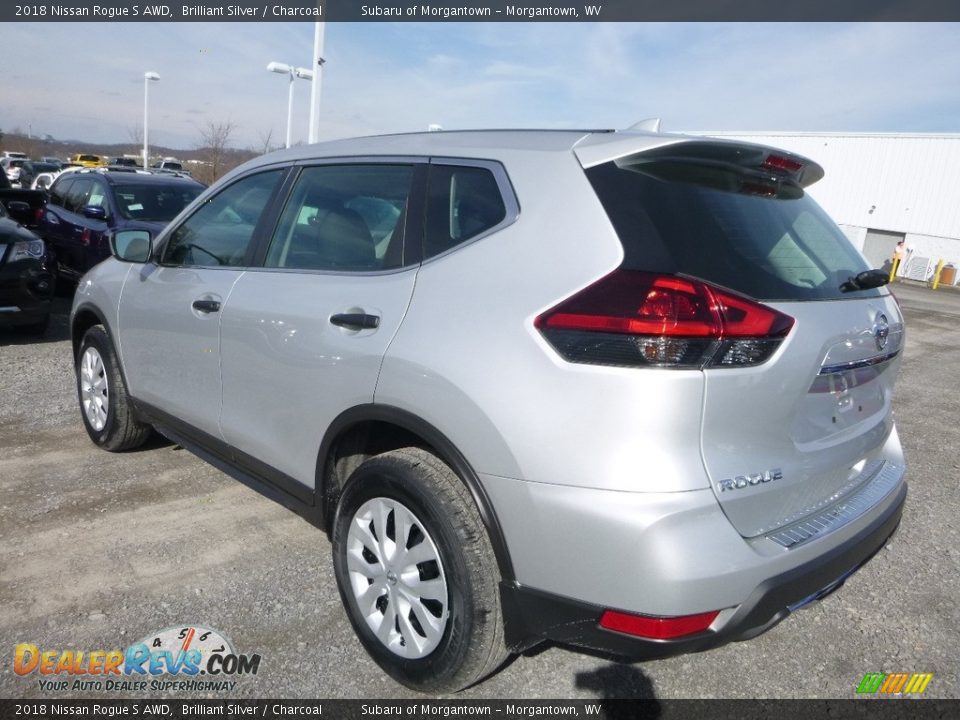 2018 Nissan Rogue S AWD Brilliant Silver / Charcoal Photo #3