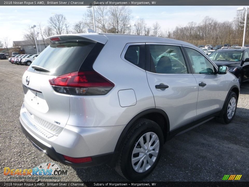 2018 Nissan Rogue S AWD Brilliant Silver / Charcoal Photo #5