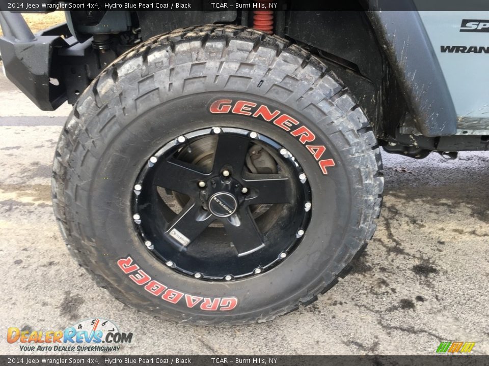 2014 Jeep Wrangler Sport 4x4 Hydro Blue Pearl Coat / Black Photo #14