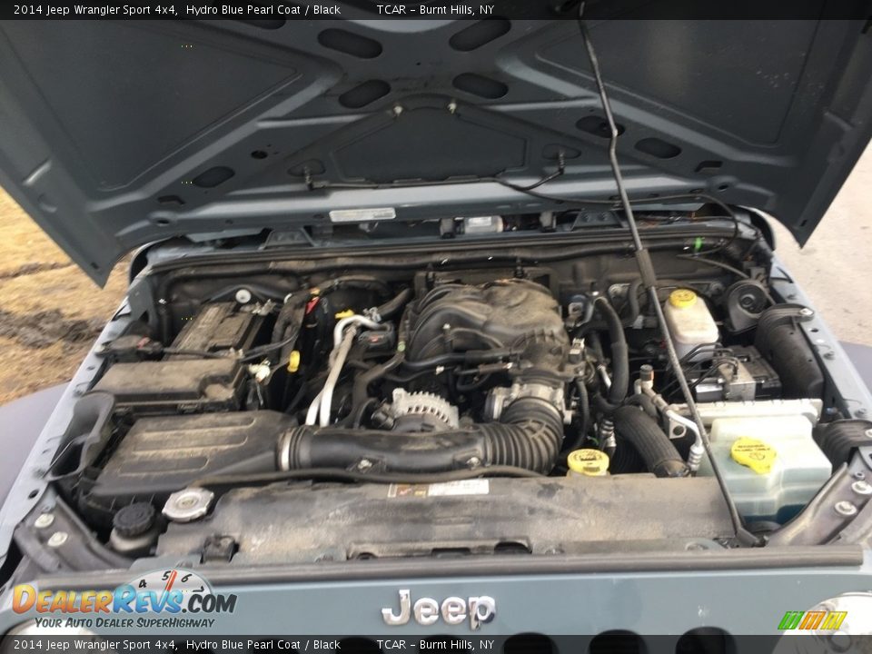2014 Jeep Wrangler Sport 4x4 Hydro Blue Pearl Coat / Black Photo #16