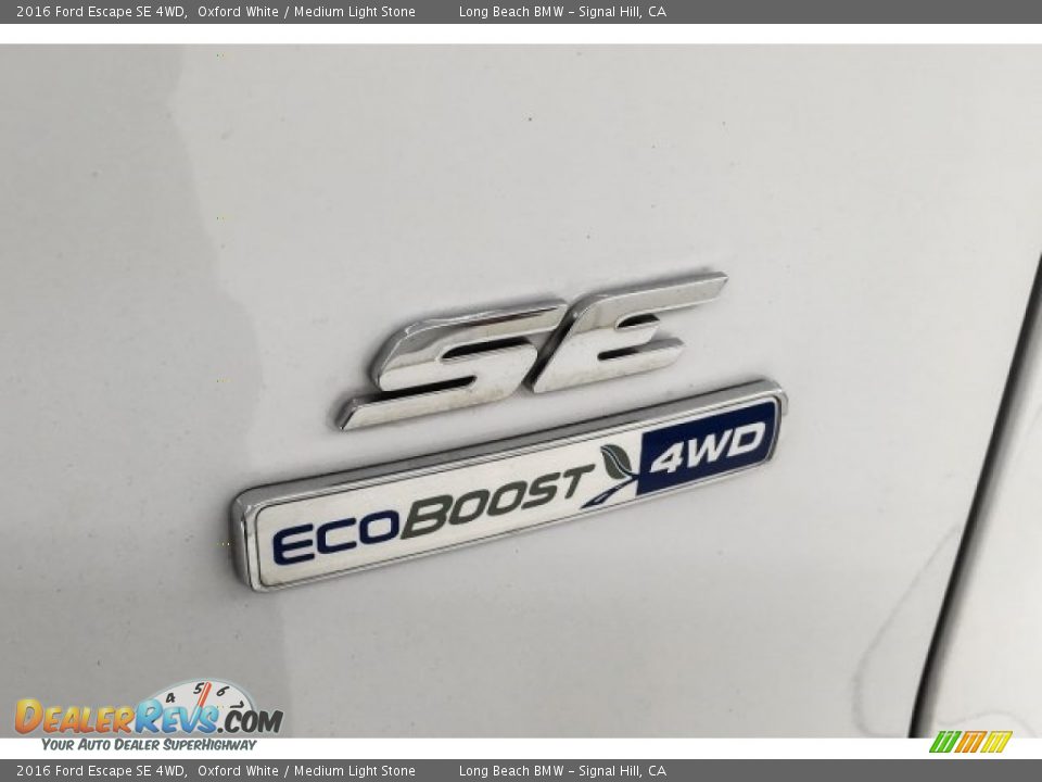 2016 Ford Escape SE 4WD Oxford White / Medium Light Stone Photo #28