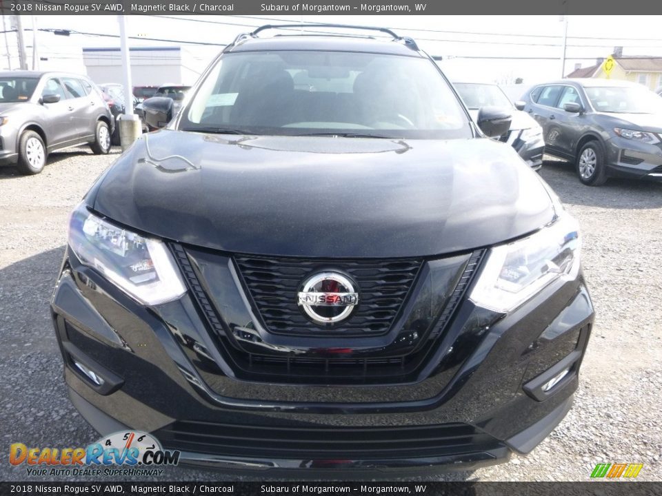2018 Nissan Rogue SV AWD Magnetic Black / Charcoal Photo #7