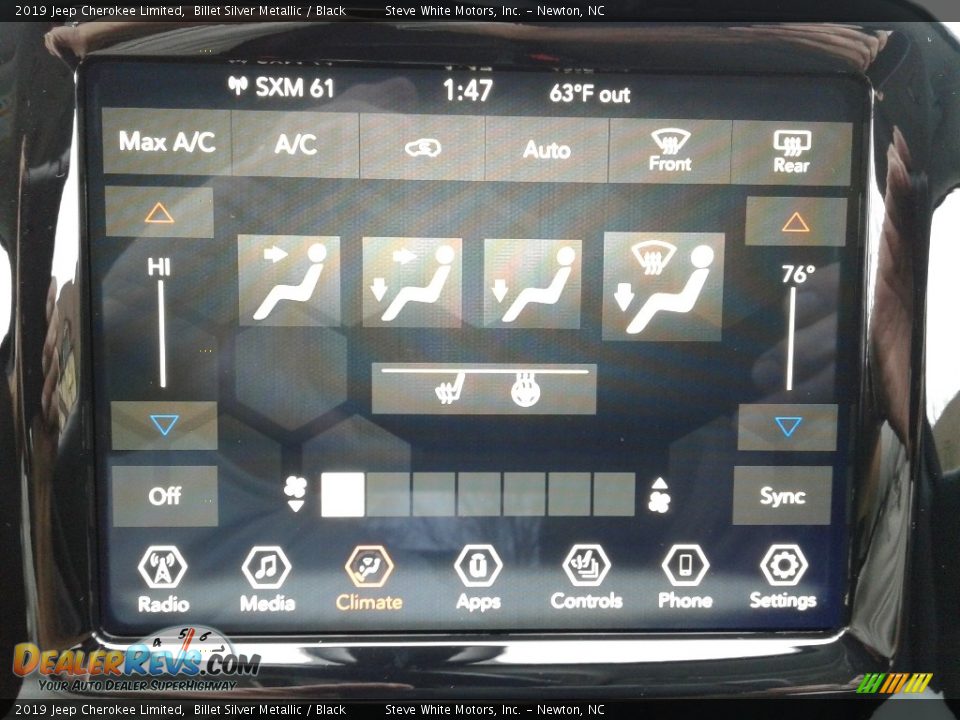 2019 Jeep Cherokee Limited Billet Silver Metallic / Black Photo #21