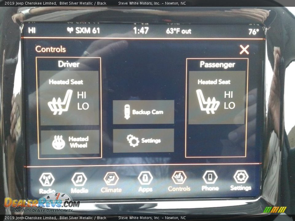 2019 Jeep Cherokee Limited Billet Silver Metallic / Black Photo #22