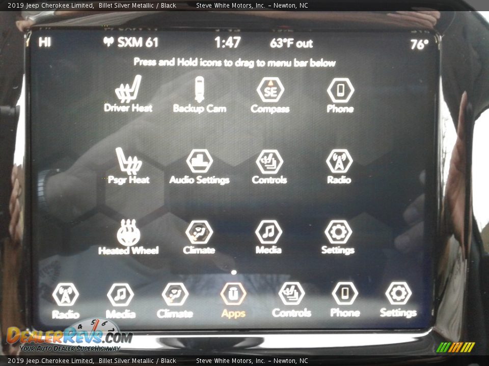 2019 Jeep Cherokee Limited Billet Silver Metallic / Black Photo #23