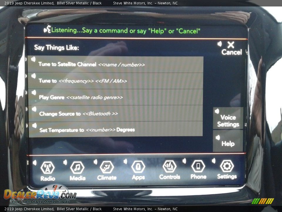 2019 Jeep Cherokee Limited Billet Silver Metallic / Black Photo #24