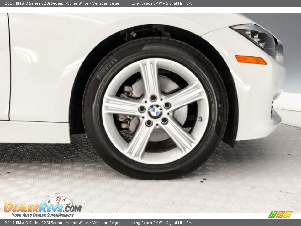 2015 BMW 3 Series 328i Sedan Alpine White / Venetian Beige Photo #8