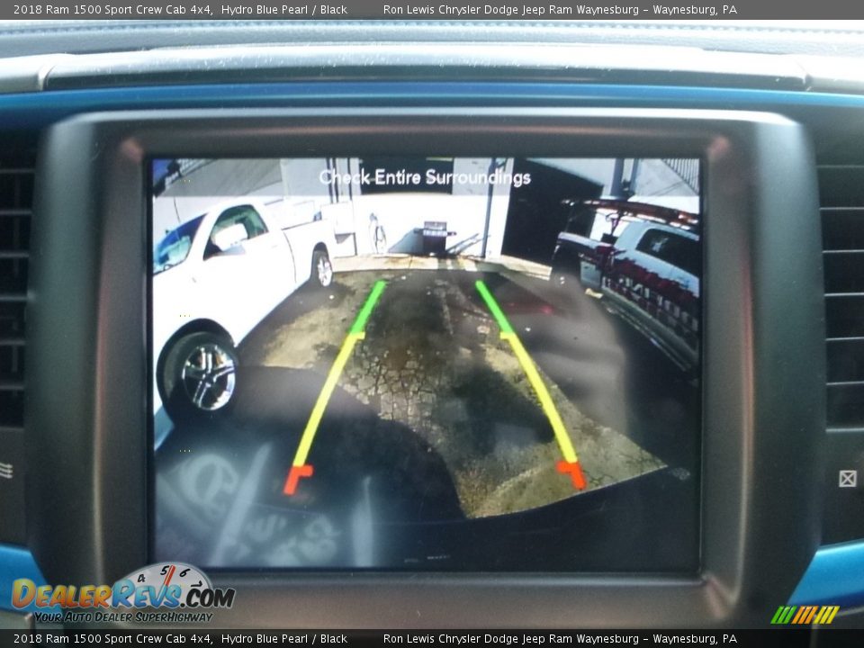 2018 Ram 1500 Sport Crew Cab 4x4 Hydro Blue Pearl / Black Photo #19