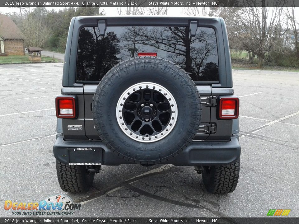 2018 Jeep Wrangler Unlimited Sport 4x4 Granite Crystal Metallic / Black Photo #7