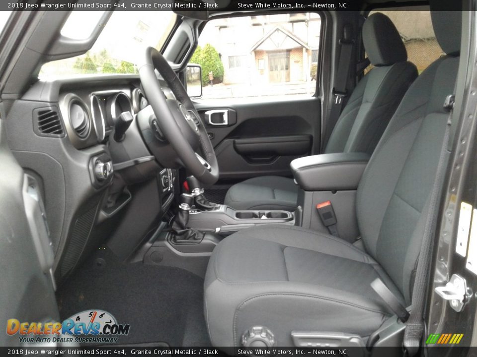 2018 Jeep Wrangler Unlimited Sport 4x4 Granite Crystal Metallic / Black Photo #10