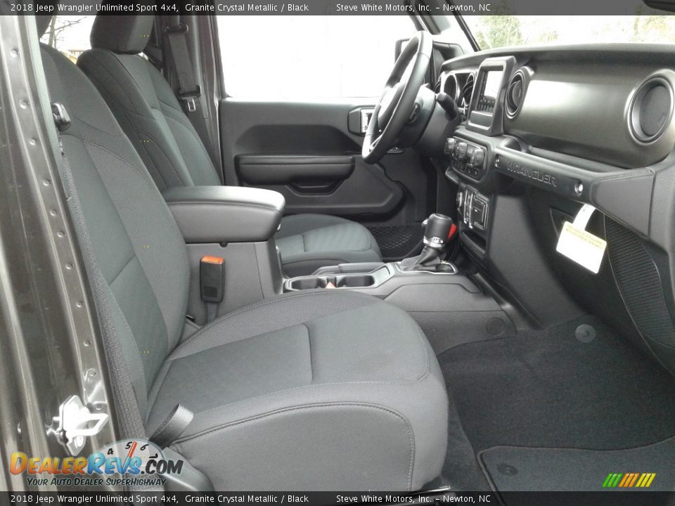 2018 Jeep Wrangler Unlimited Sport 4x4 Granite Crystal Metallic / Black Photo #14