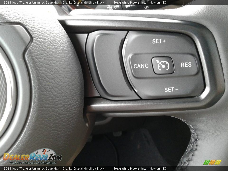 2018 Jeep Wrangler Unlimited Sport 4x4 Granite Crystal Metallic / Black Photo #17