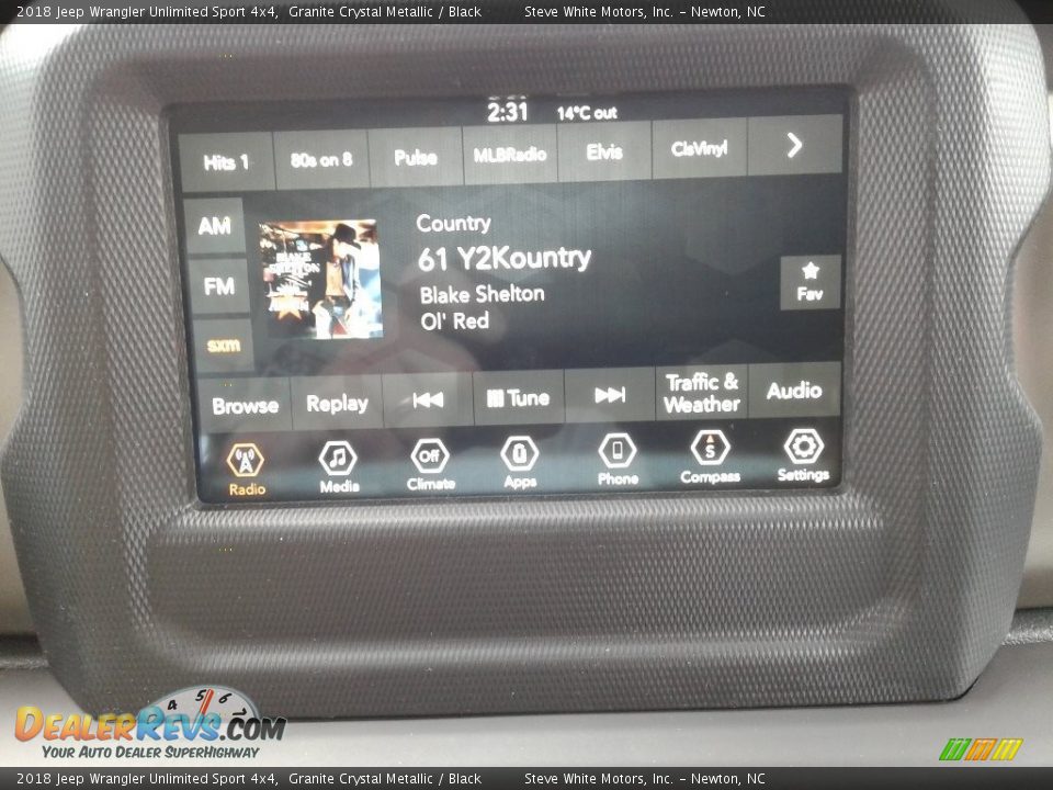 2018 Jeep Wrangler Unlimited Sport 4x4 Granite Crystal Metallic / Black Photo #20
