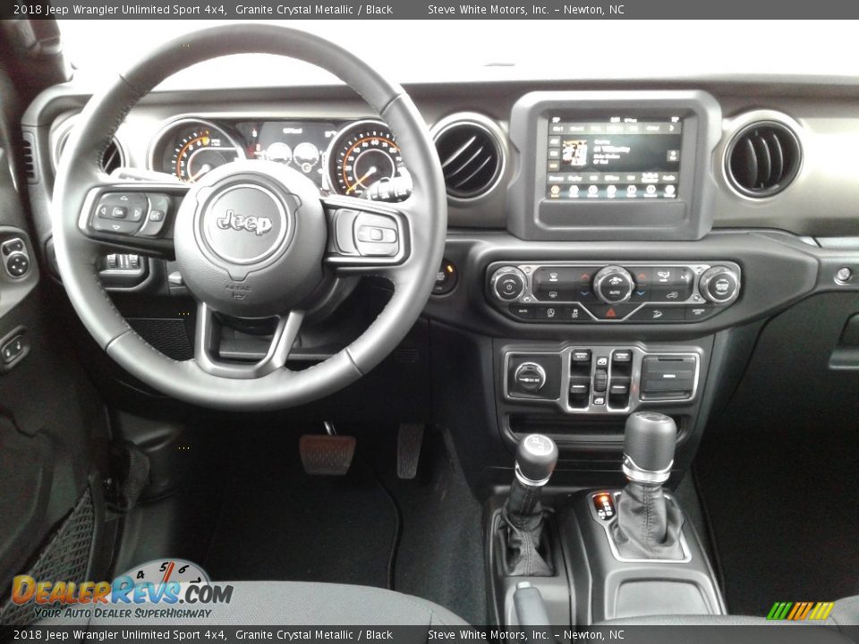 2018 Jeep Wrangler Unlimited Sport 4x4 Granite Crystal Metallic / Black Photo #27