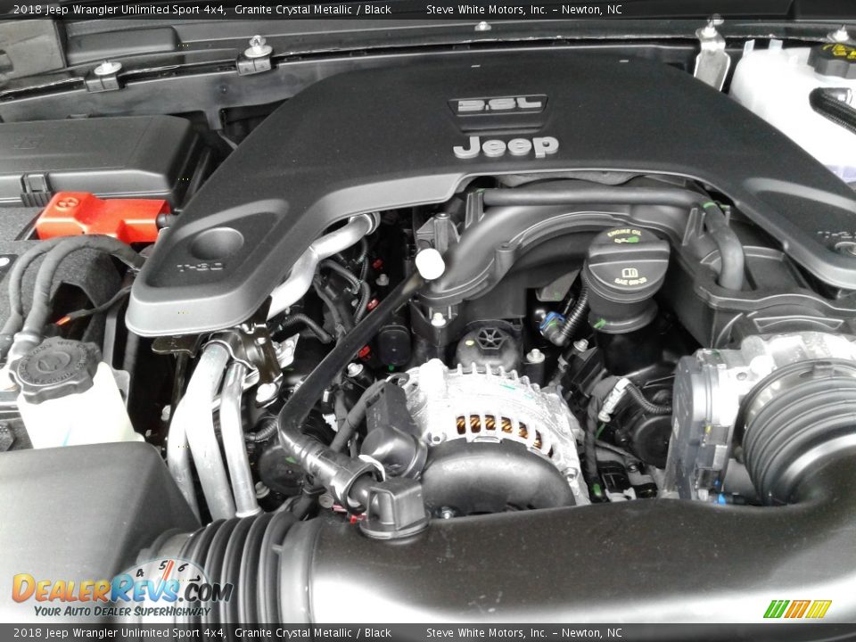 2018 Jeep Wrangler Unlimited Sport 4x4 Granite Crystal Metallic / Black Photo #31