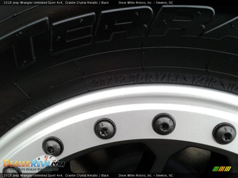 2018 Jeep Wrangler Unlimited Sport 4x4 Granite Crystal Metallic / Black Photo #36