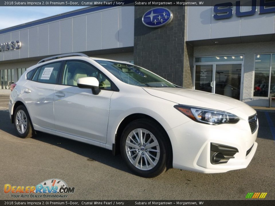 2018 Subaru Impreza 2.0i Premium 5-Door Crystal White Pearl / Ivory Photo #1