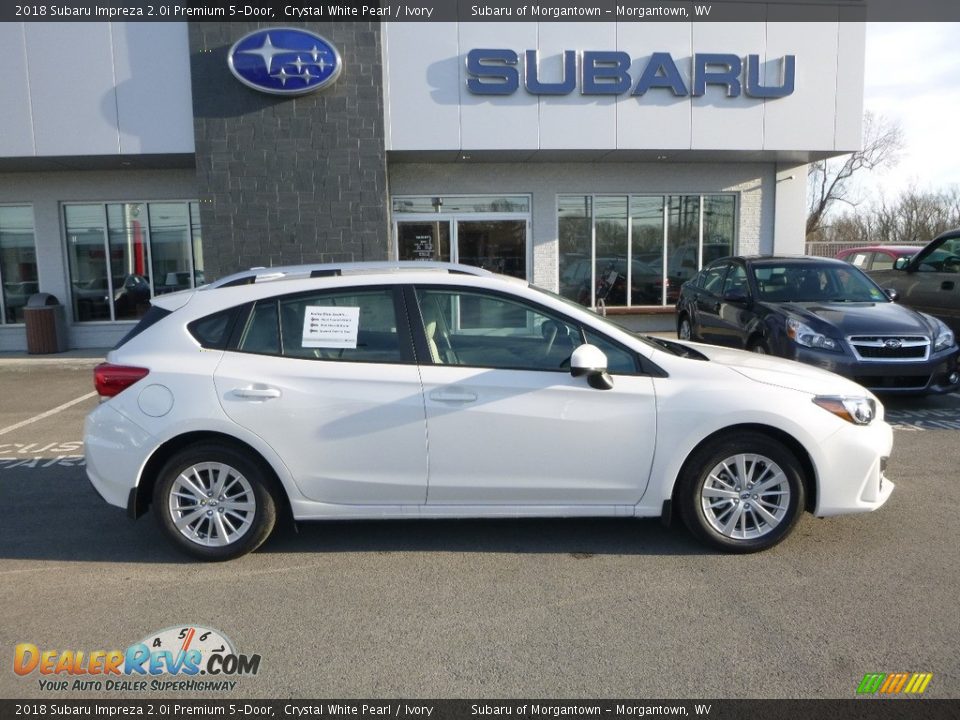 2018 Subaru Impreza 2.0i Premium 5-Door Crystal White Pearl / Ivory Photo #3