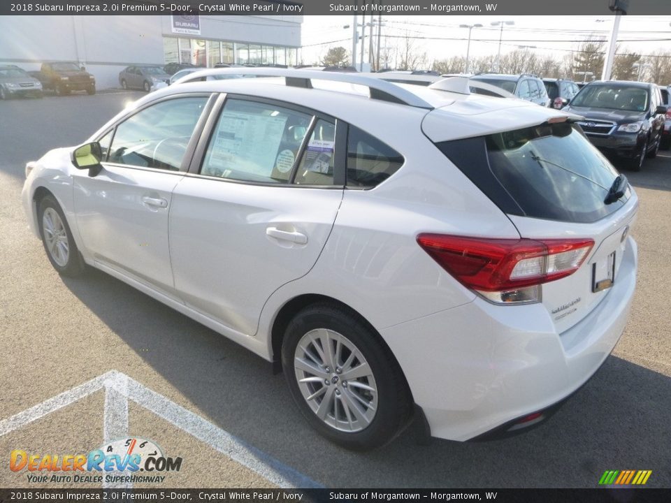 2018 Subaru Impreza 2.0i Premium 5-Door Crystal White Pearl / Ivory Photo #6