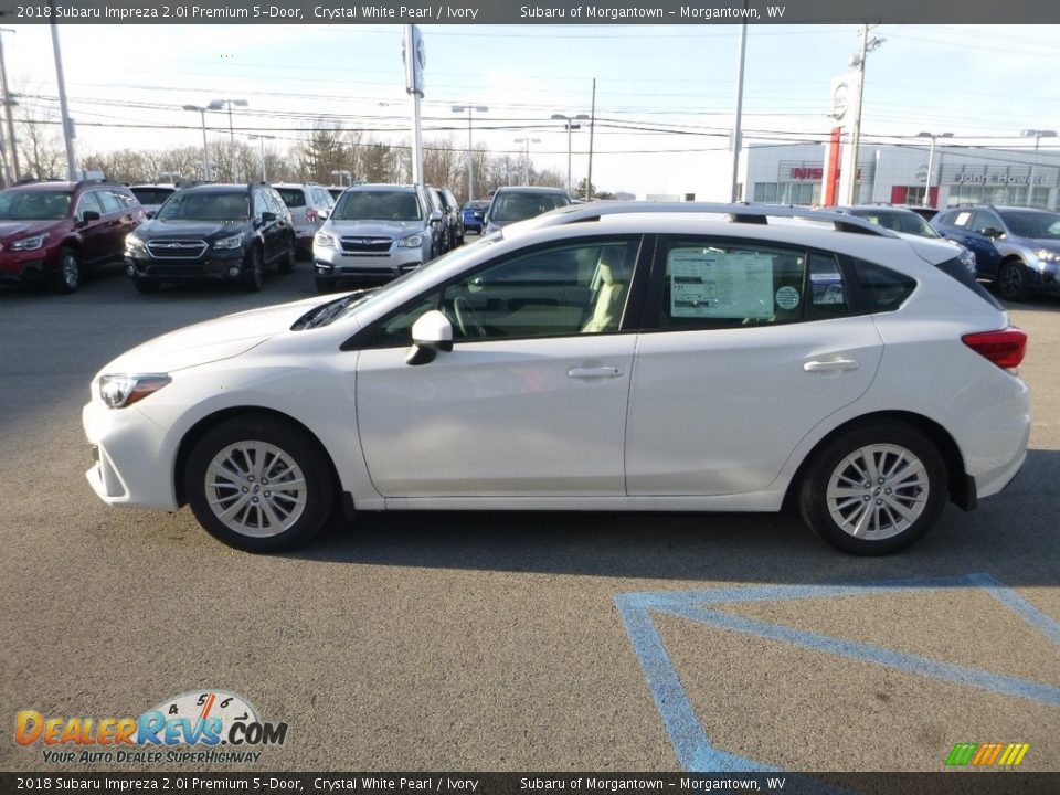 2018 Subaru Impreza 2.0i Premium 5-Door Crystal White Pearl / Ivory Photo #7