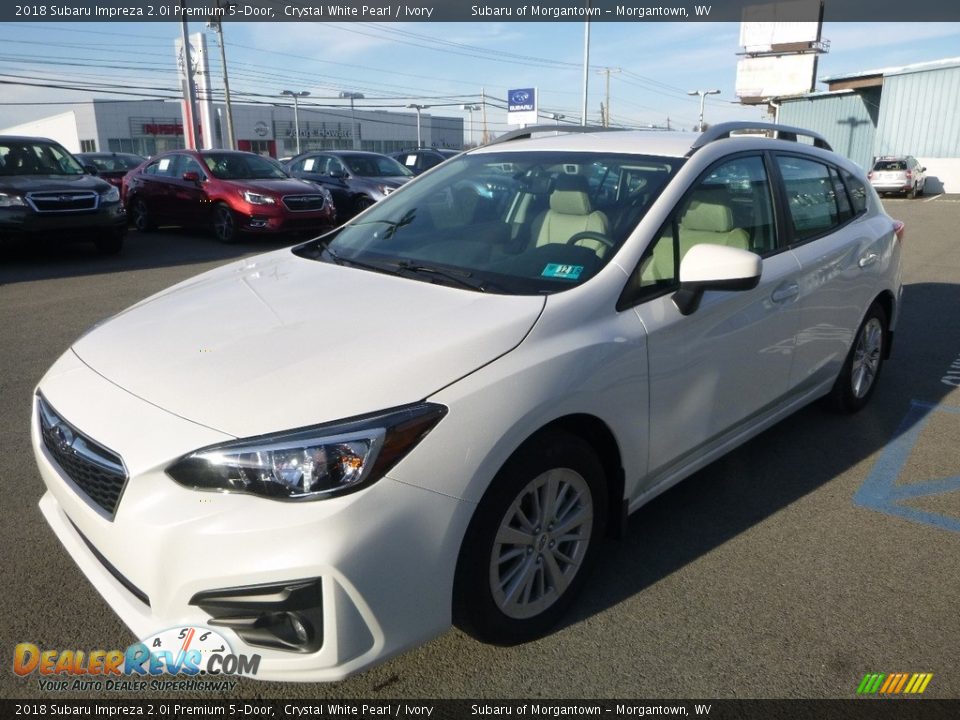 2018 Subaru Impreza 2.0i Premium 5-Door Crystal White Pearl / Ivory Photo #8