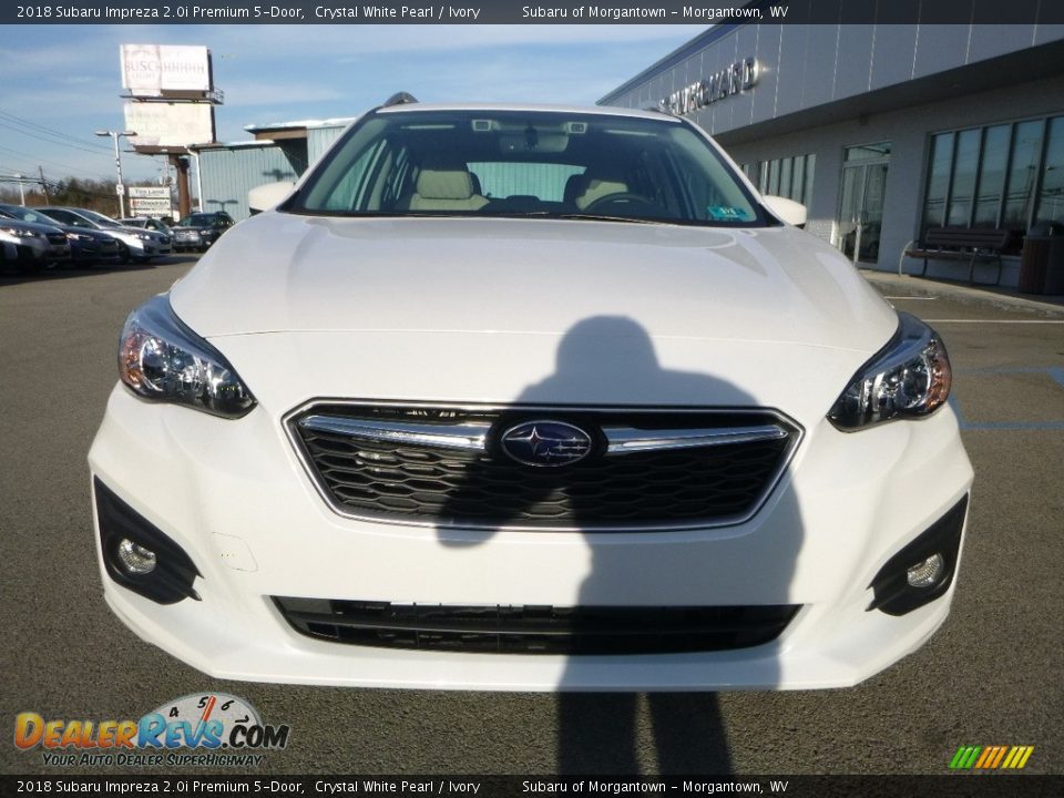 2018 Subaru Impreza 2.0i Premium 5-Door Crystal White Pearl / Ivory Photo #9