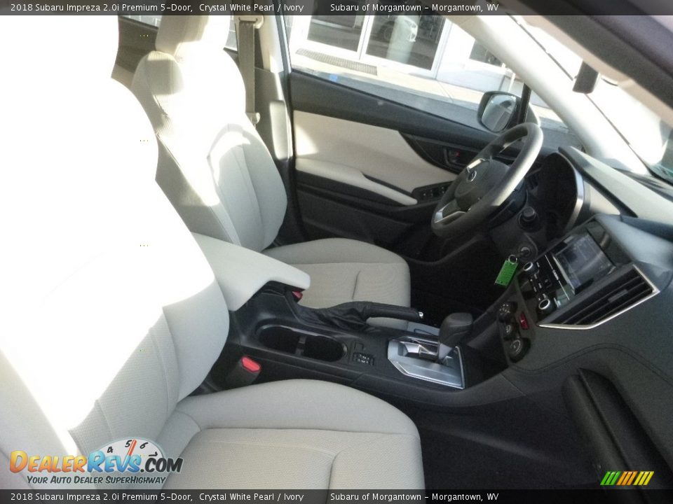 2018 Subaru Impreza 2.0i Premium 5-Door Crystal White Pearl / Ivory Photo #10