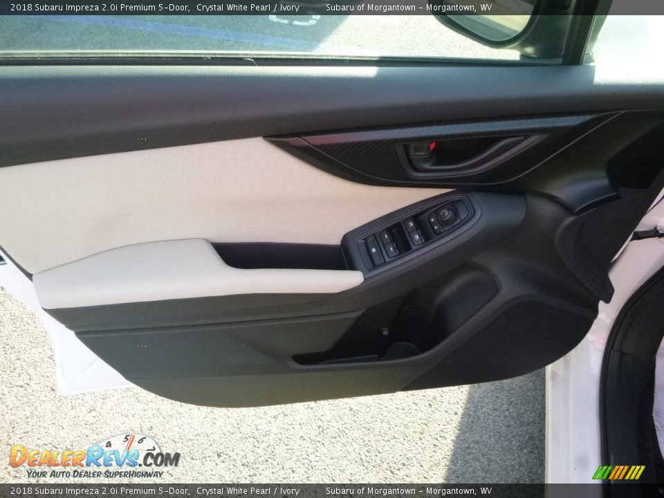 2018 Subaru Impreza 2.0i Premium 5-Door Crystal White Pearl / Ivory Photo #13