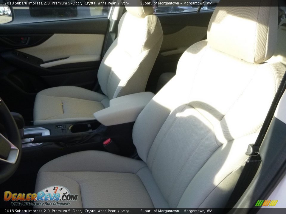 2018 Subaru Impreza 2.0i Premium 5-Door Crystal White Pearl / Ivory Photo #14