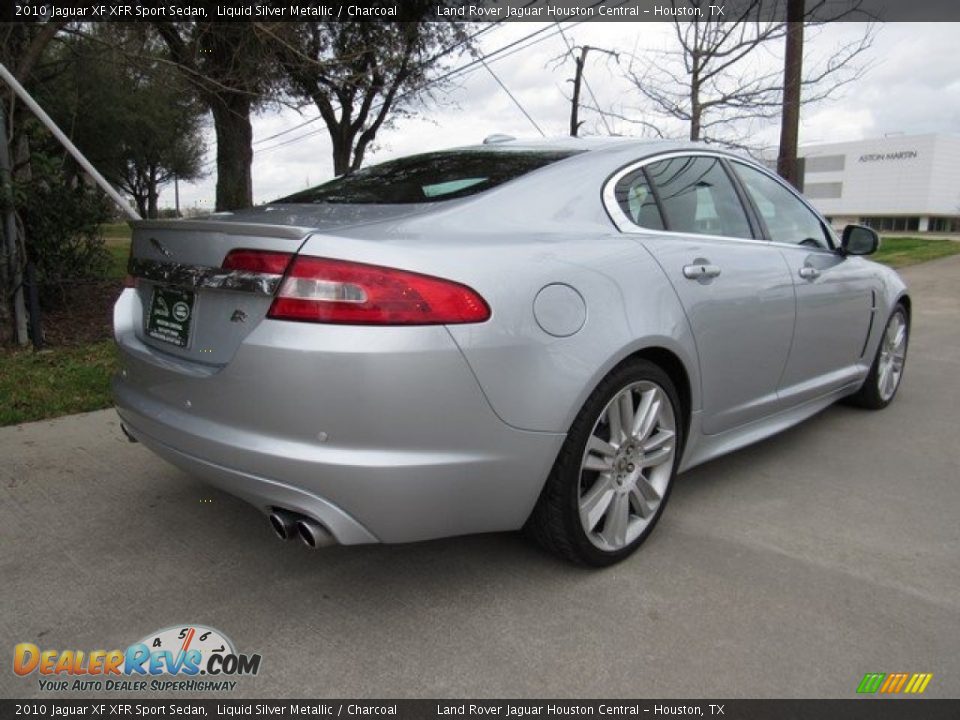 2010 Jaguar XF XFR Sport Sedan Liquid Silver Metallic / Charcoal Photo #7