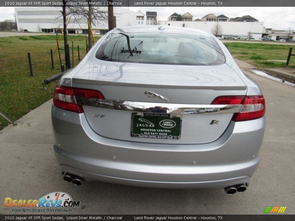 2010 Jaguar XF XFR Sport Sedan Liquid Silver Metallic / Charcoal Photo #8
