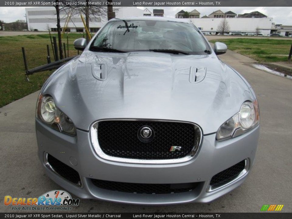 2010 Jaguar XF XFR Sport Sedan Liquid Silver Metallic / Charcoal Photo #9