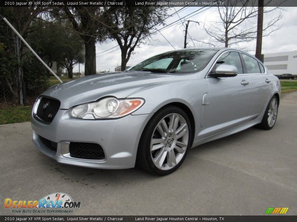 2010 Jaguar XF XFR Sport Sedan Liquid Silver Metallic / Charcoal Photo #10