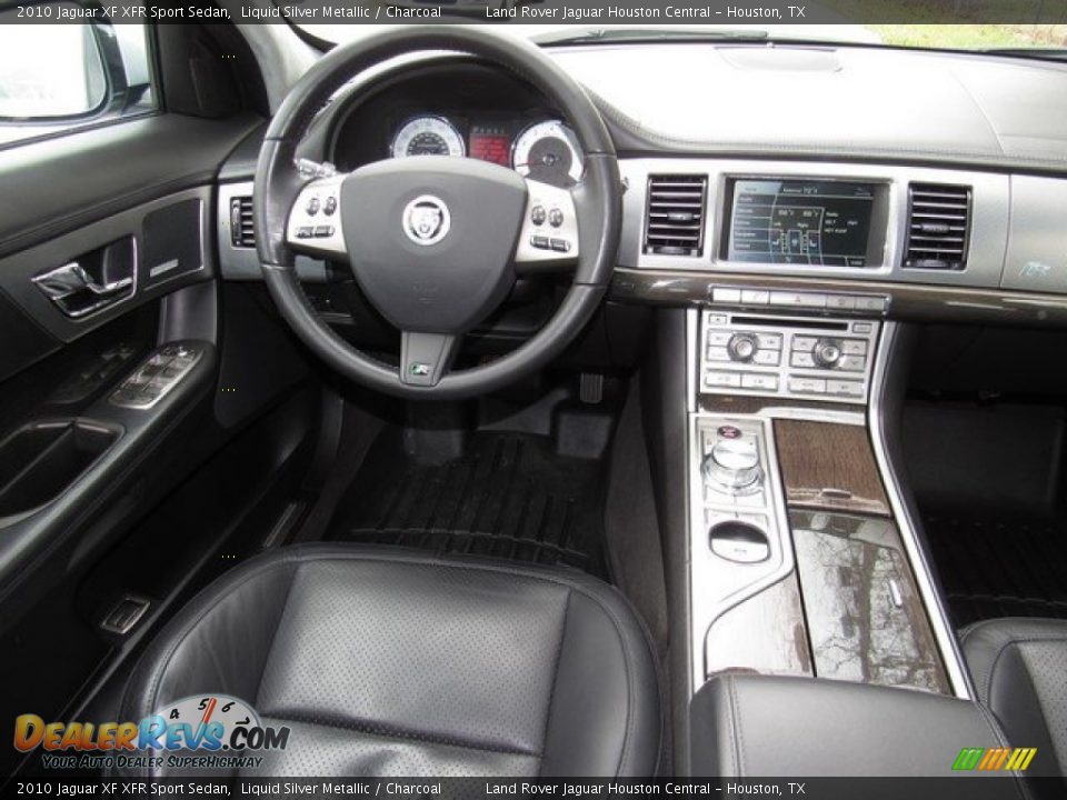 2010 Jaguar XF XFR Sport Sedan Liquid Silver Metallic / Charcoal Photo #14