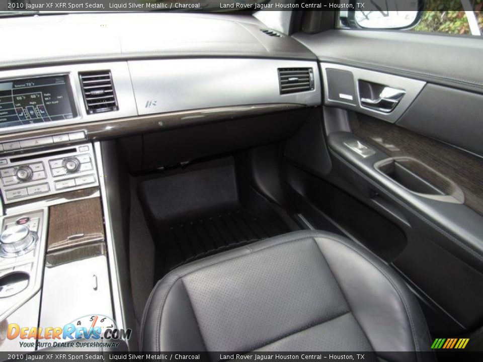 2010 Jaguar XF XFR Sport Sedan Liquid Silver Metallic / Charcoal Photo #15