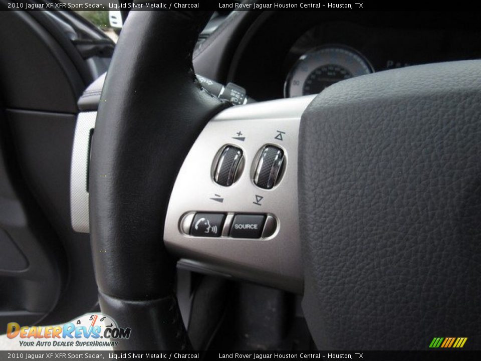 2010 Jaguar XF XFR Sport Sedan Liquid Silver Metallic / Charcoal Photo #29