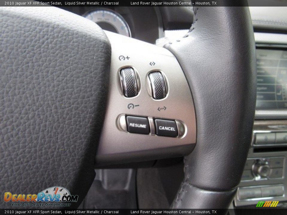 2010 Jaguar XF XFR Sport Sedan Liquid Silver Metallic / Charcoal Photo #30