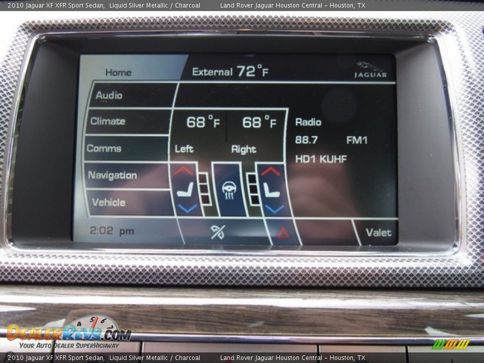 2010 Jaguar XF XFR Sport Sedan Liquid Silver Metallic / Charcoal Photo #32