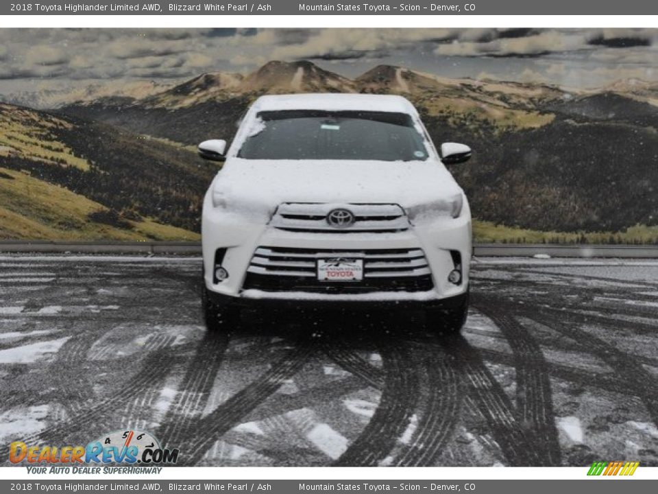 2018 Toyota Highlander Limited AWD Blizzard White Pearl / Ash Photo #2