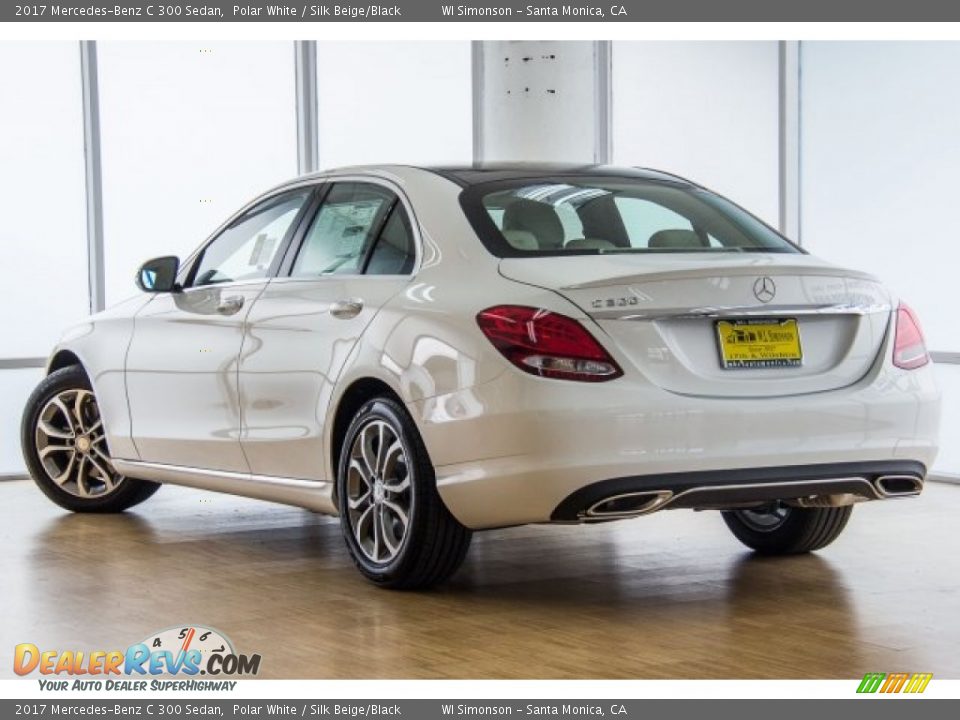 2017 Mercedes-Benz C 300 Sedan Polar White / Silk Beige/Black Photo #3