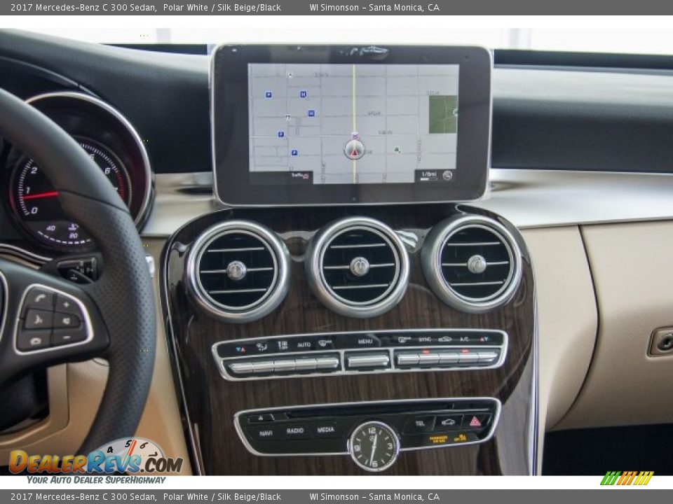 2017 Mercedes-Benz C 300 Sedan Polar White / Silk Beige/Black Photo #7