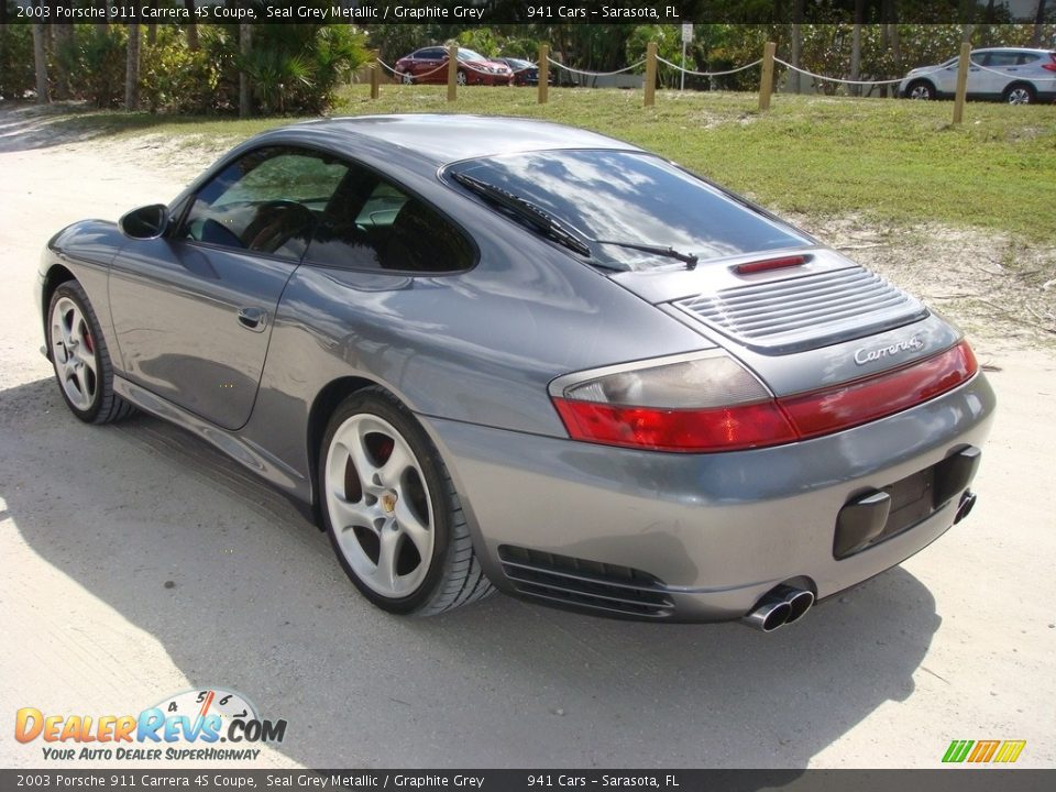2003 Porsche 911 Carrera 4S Coupe Seal Grey Metallic / Graphite Grey Photo #5