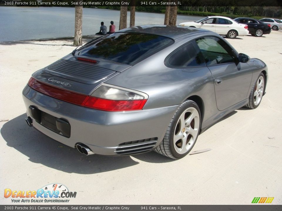 2003 Porsche 911 Carrera 4S Coupe Seal Grey Metallic / Graphite Grey Photo #7