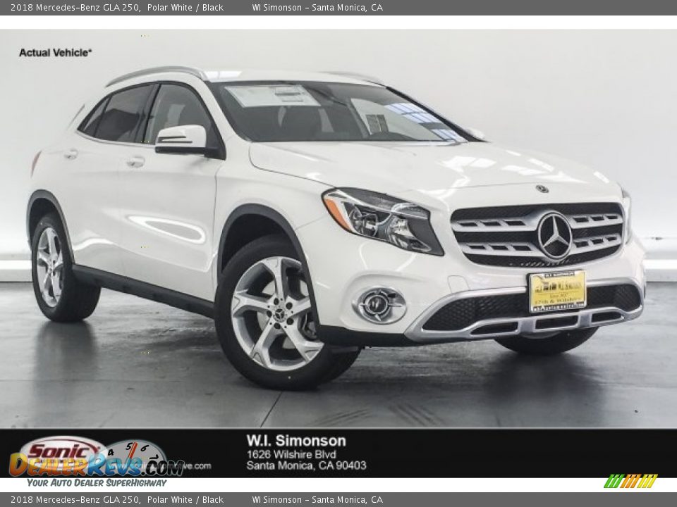 2018 Mercedes-Benz GLA 250 Polar White / Black Photo #1