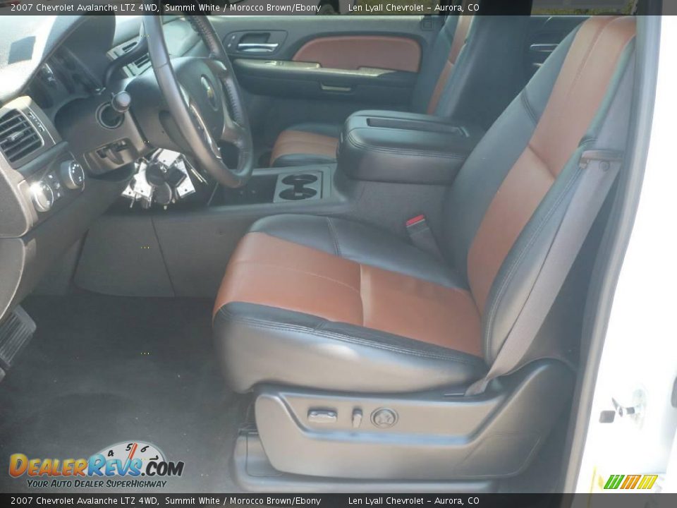 2007 Chevrolet Avalanche LTZ 4WD Summit White / Morocco Brown/Ebony Photo #9