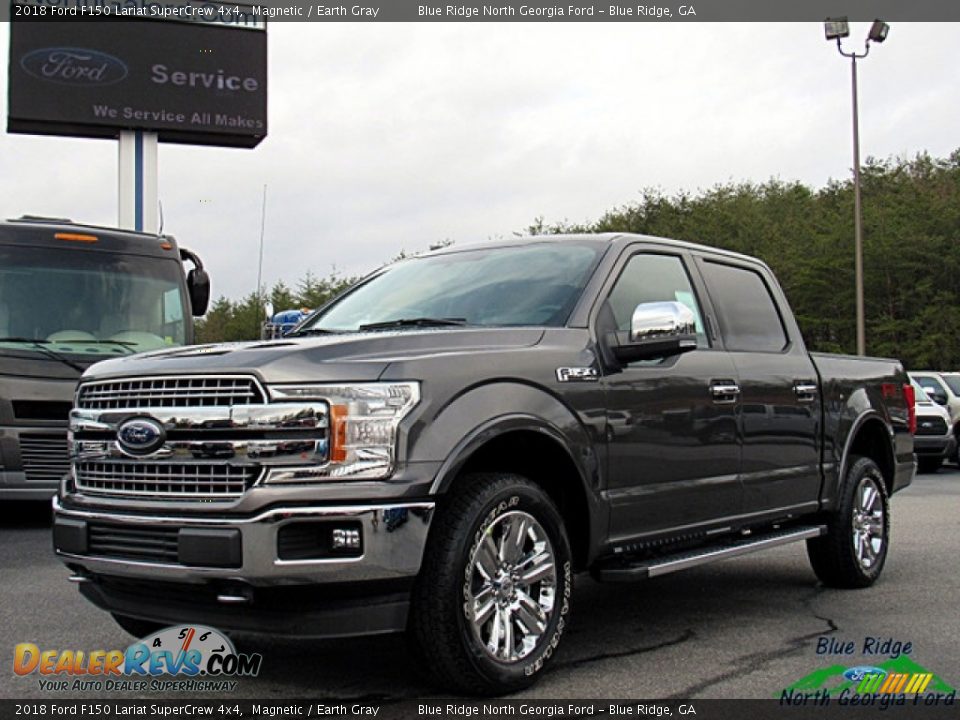 2018 Ford F150 Lariat SuperCrew 4x4 Magnetic / Earth Gray Photo #1